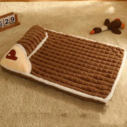 SnoozeWell dog bed in coffee