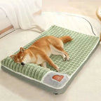 SnoozeWell™ Pillow-Top Dog Bed – Supportive Headrest & Washable Cover
